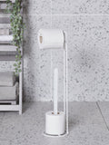 White wire toilet roll stand (British brand)