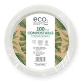 Jena Eco Compostable Strong Bowls 100 pack, UK version