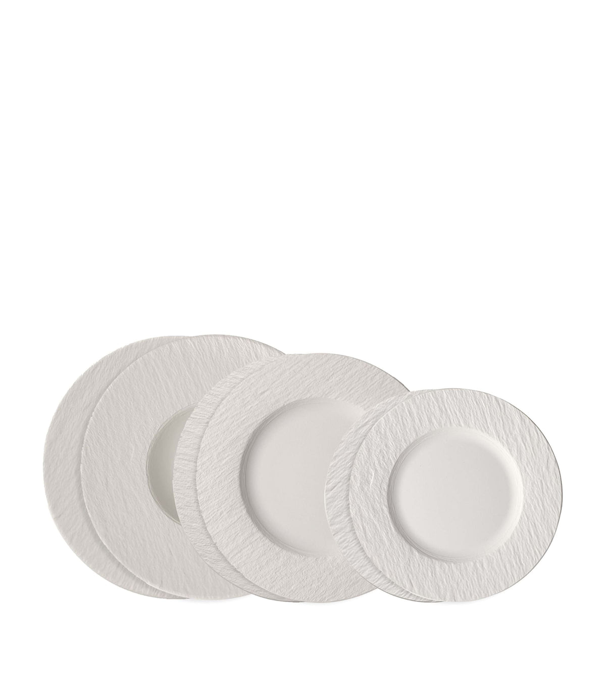 Villeroy & Boch Manufacture Rock porcelain dinner plate set (British brand)
