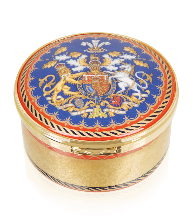 Harrods commemorative hinged box for the Prince of Wales 70th birthday, UK version