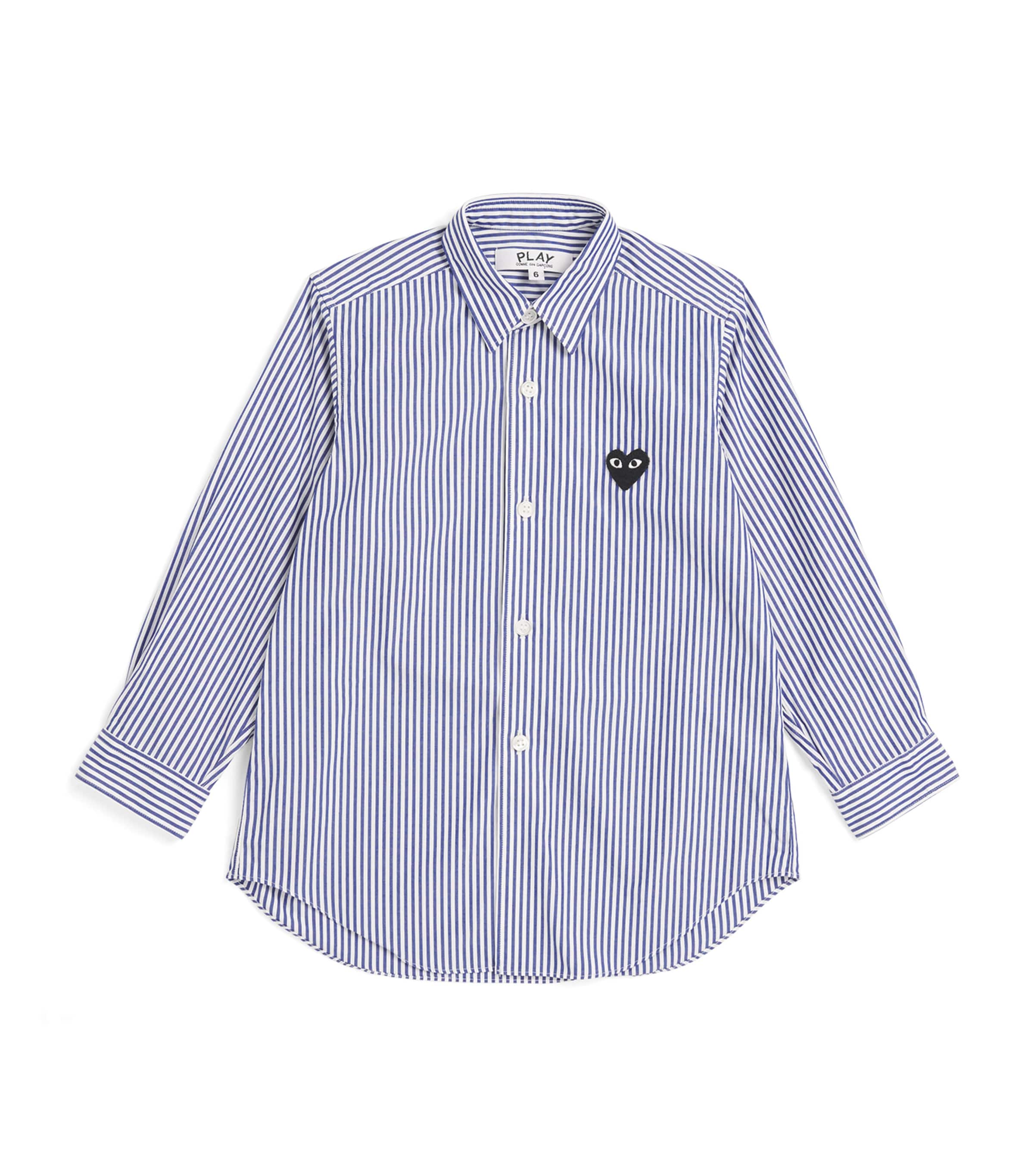 Comme Des Garçons cotton stripe heart shirt for kids 2-6 years - British product