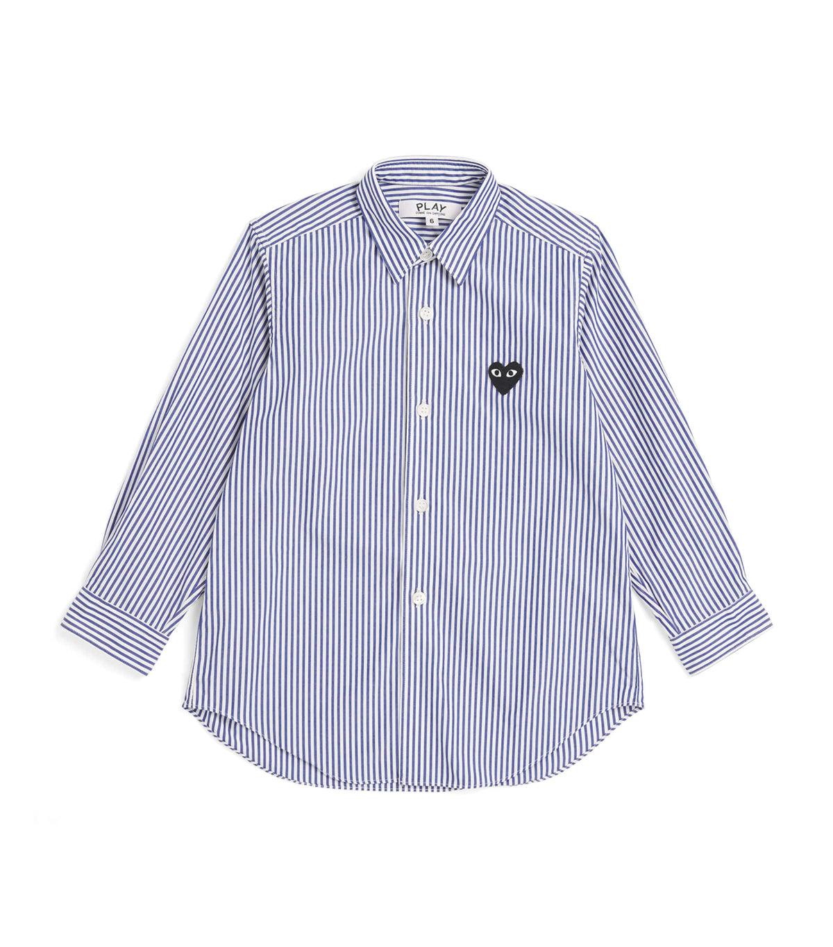 Comme Des Garçons cotton stripe heart shirt for kids 2-6 years - British product