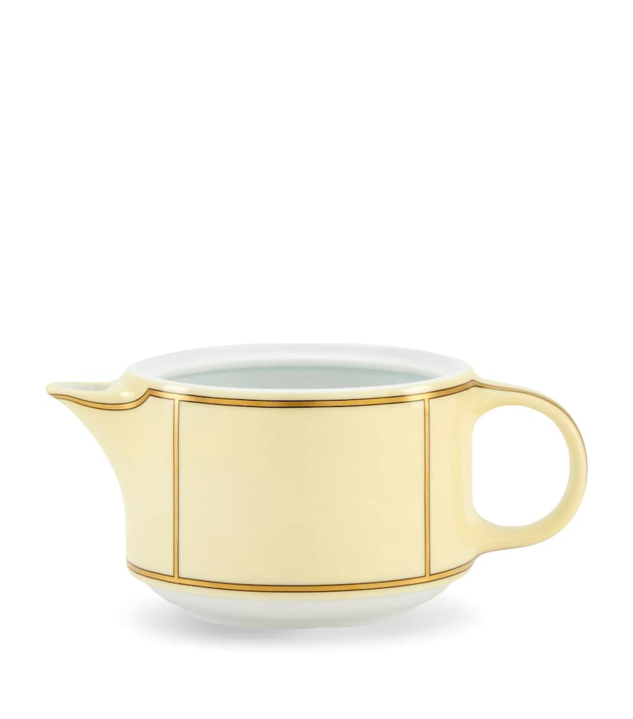 GINORI 1735 Giallo yellow porcelain milk jug with 300ml capacity, UK version