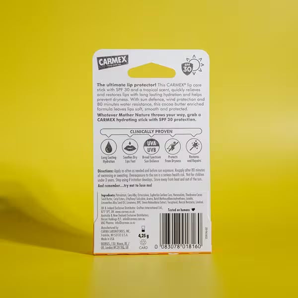 Carmex Tropical Lip Balm Stick SPF30