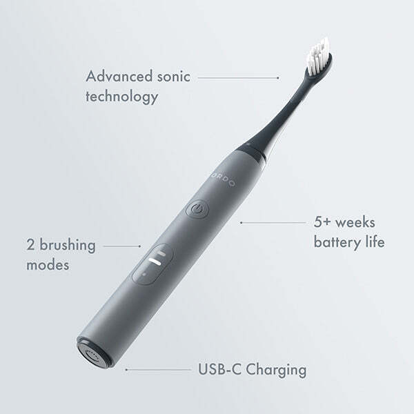 Ordo Sonic Lite Electric Toothbrush Stone colour, imported from the UK