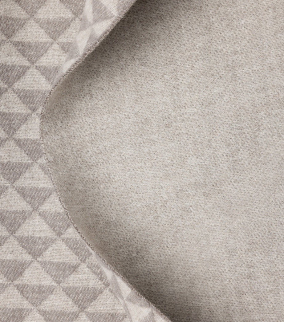 Prada Symbole Wool-Cashmere Throw, imported from the UK