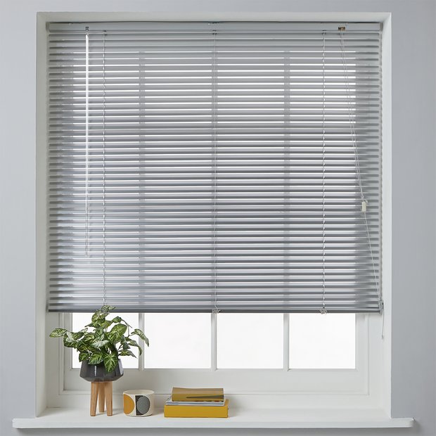 Habitat Aluminium Silver Venetian Blind 180cm, UK version