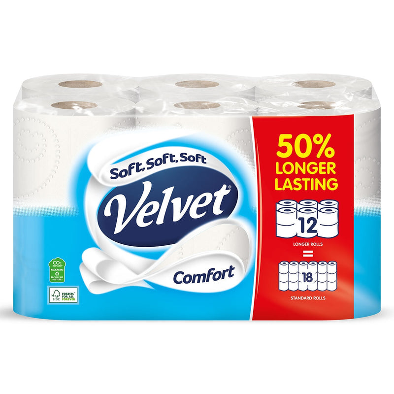 Soft 2-Ply Toilet Tissue 12 Pack 300 Sheets per Roll
