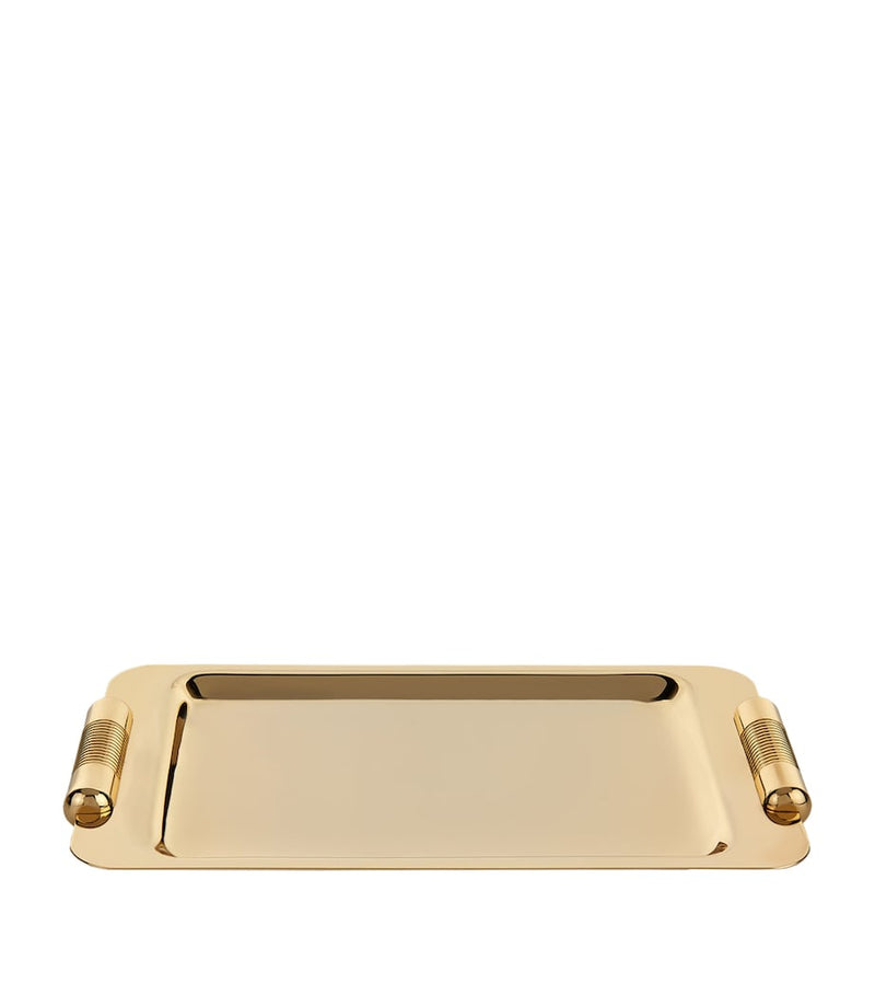 ZODIAC Cylinder Gold-Plated Tray