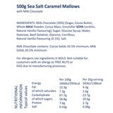 J.Charles sea salt caramel chocolate marshmallows 500g, UK version