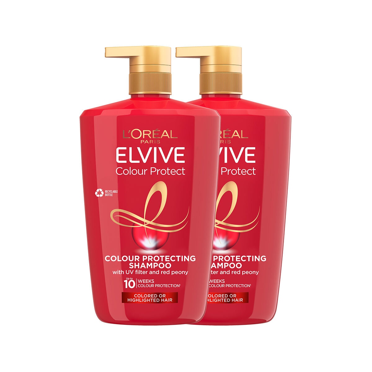 L'Oreal Elvive Color Protect Shampoo 2 x 1L, UK version