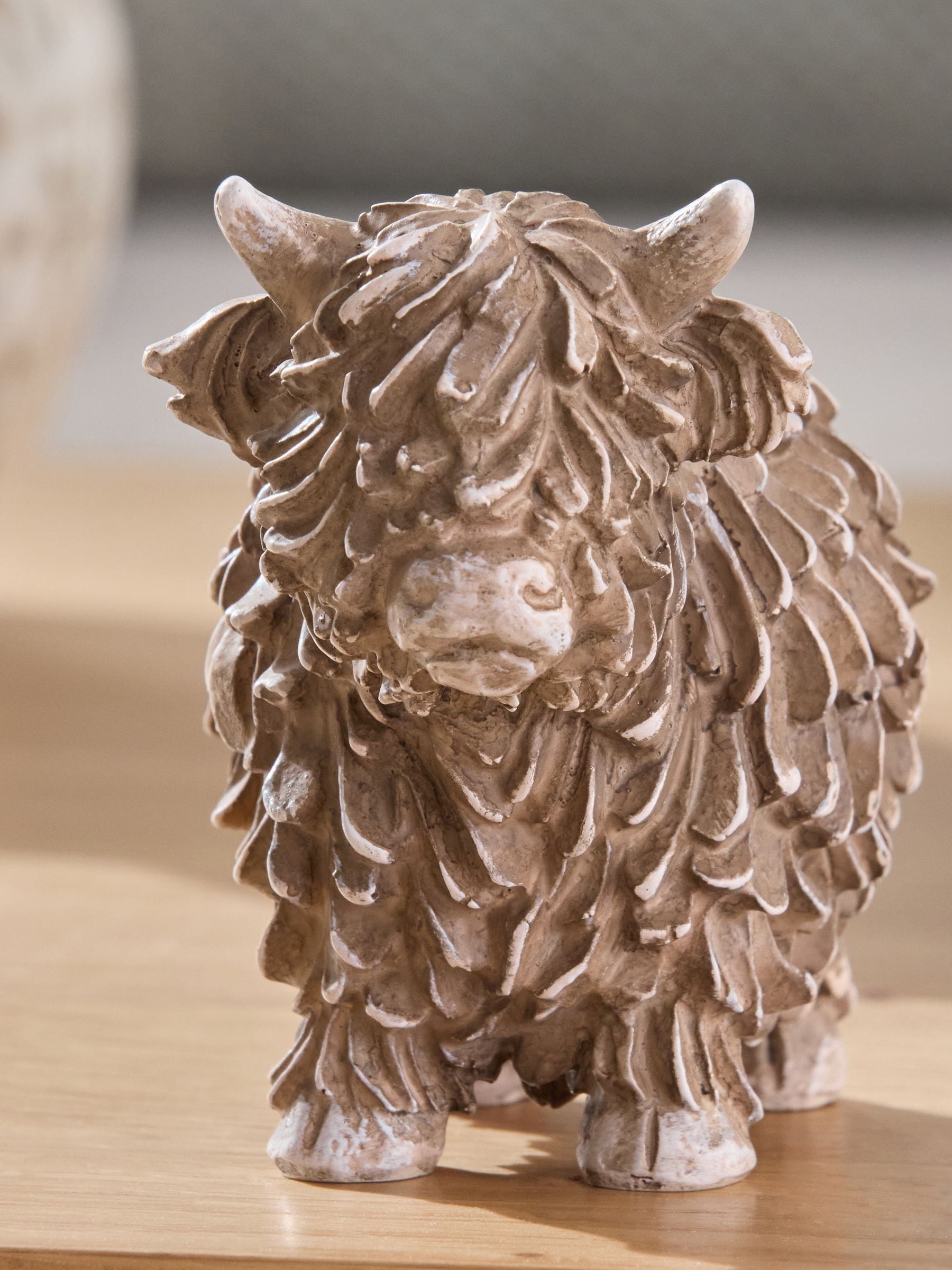 Natural Mini Hamish The Highland Cow Ornament