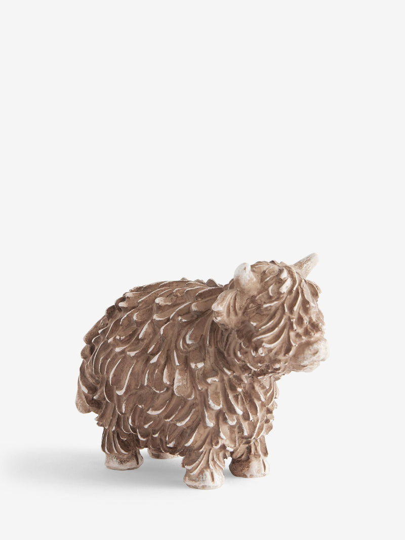 Natural Mini Hamish The Highland Cow Ornament