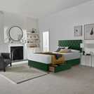 Silentnight Green Superking Divan Bed Set (British brand)