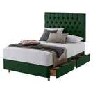 Silentnight Green Superking Divan Bed Set (British brand)