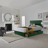 Silentnight divan set green superking (British brand)