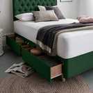 Silentnight divan set green superking (British brand)