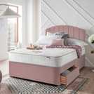 Silentnight Double Divan Bed in Pink (British brand)