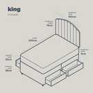 Silentnight Comfort Kingsize 4 Drawer Divan Bed - Pink