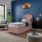 Silentnight Middleton Single Memory Divan Bed in Pink (British brand)