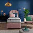 Silentnight Middleton Single Memory Divan Bed in Pink (British brand)