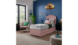 Silentnight Middleton Single Memory Foam Divan Bed with Headboard in Pink (British brand)