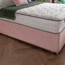 Silentnight double memory divan bed in pink (British brand)