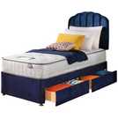 Silentnight Middleton Single 2 Drawer Divan Bed - Blue