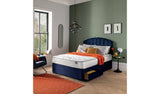 Silentnight Double Divan Bed Set in Blue (British brand)