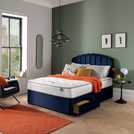 Silentnight Double Divan Bed Set in Blue (British brand)