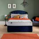Silentnight Double Divan Bed Set in Blue (British brand)