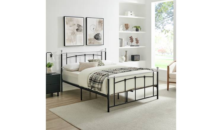 Argos Home Yani kingsize metal bed frame black - British product