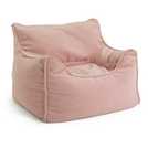 Kaikoo kids single chair boucle bean bag pink, UK version