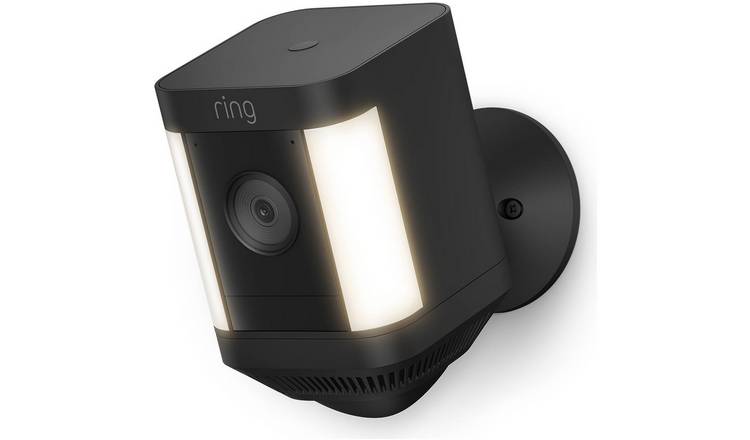Ring Spotlight Cam Plus security camera in black, imported from the UK