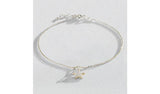 Revere sterling silver anklet with sea star charm, imported from the UK
