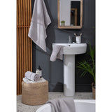 Habitat Cotton Supersoft Silver Towel Bale 4 Piece, UK version
