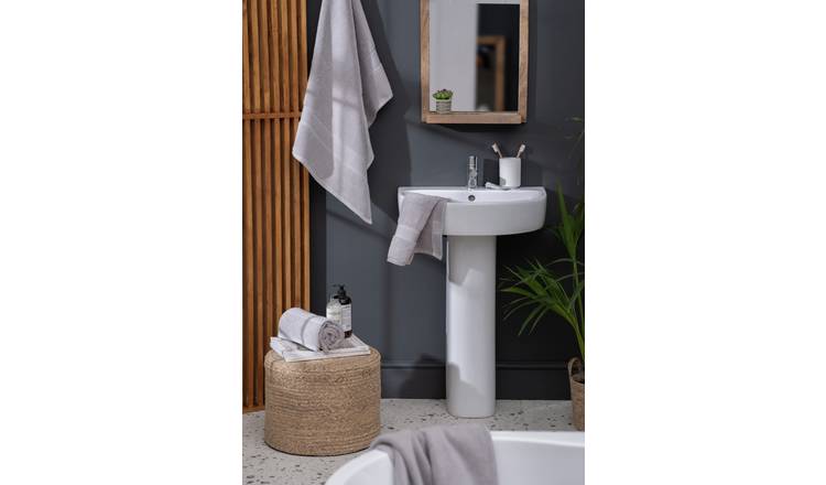 Habitat Cotton Supersoft Silver Towel Bale 4 Piece, UK version
