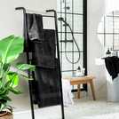 Habitat Egyptian cotton 4-piece towel set in slate grey, UK version