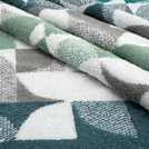 Habitat Geo Shape 4 Piece Towel Bale - Blue & Grey