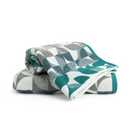 Habitat Geo Shape 4 Piece Towel Bale - Blue & Grey