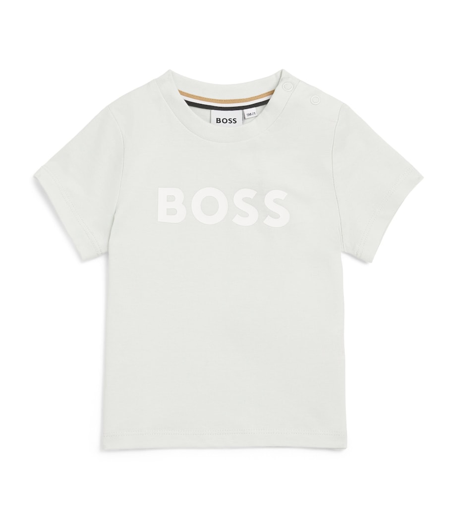 BOSS kids cotton T-shirt with logo (3 months-3 years) - British product