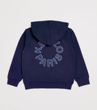 Kenzo kids cotton logo zip hoodie 5-14 years, UK version