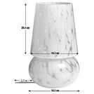 Habitat Rahnn Confetti glass table lamp white, UK version