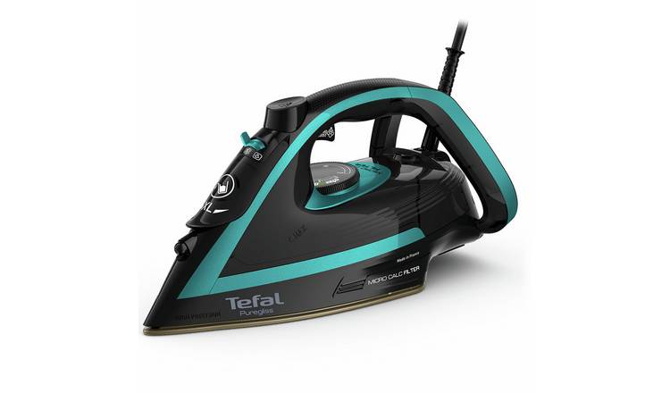 Tefal FV8066 Puregliss Steam Iron – Green & Black