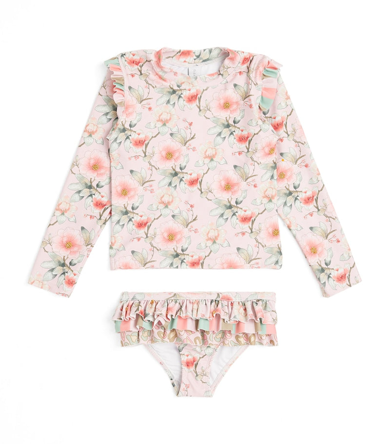 Olga Valentine Floral Print 2-Piece Swimsuit 2-10 Years, imported from the UK