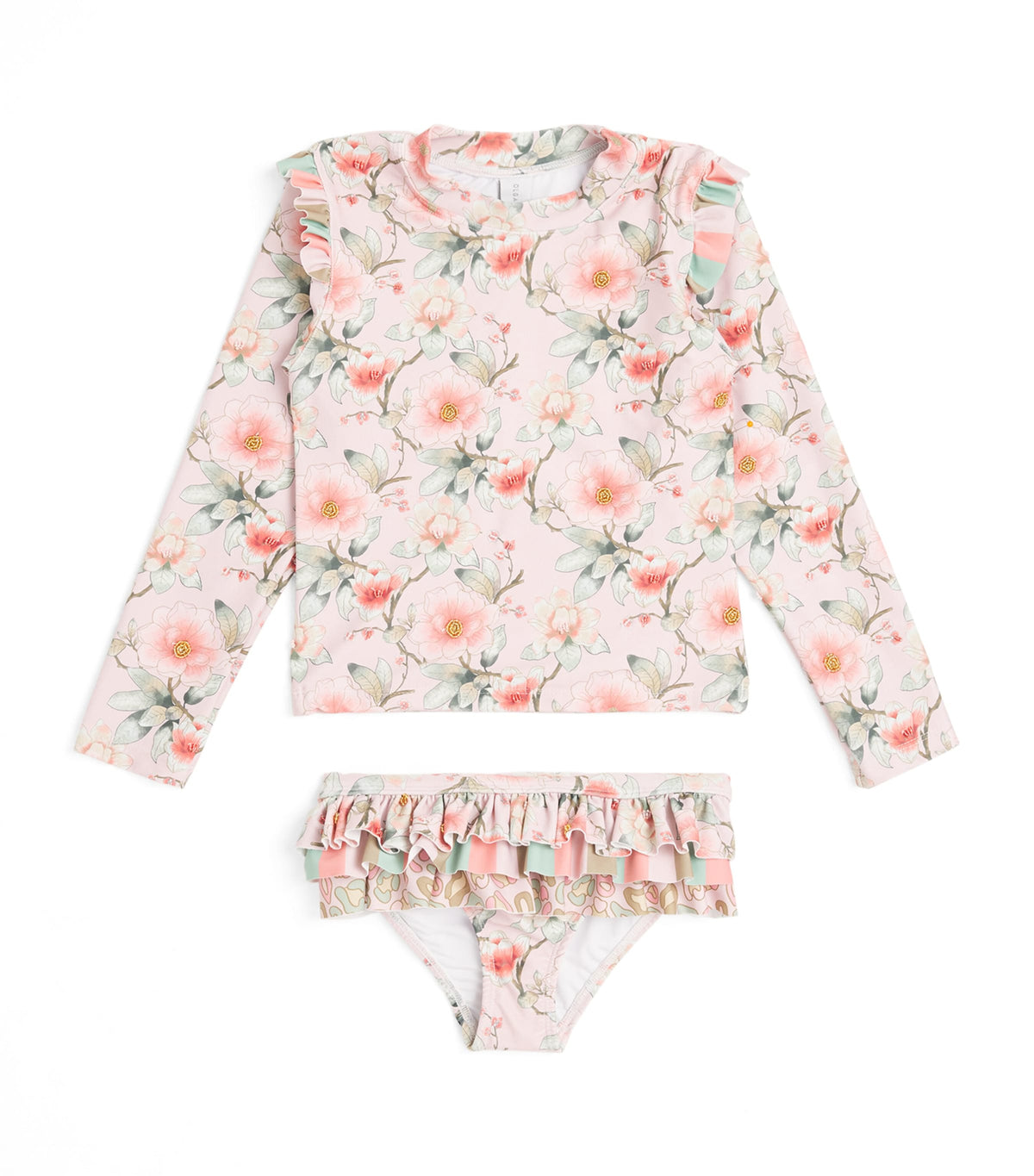 Olga Valentine Floral Print 2-Piece Swimsuit 2-10 Years, imported from the UK