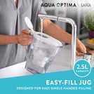 Aqua Optima Liscia water filter jug 2.5 litres - British product