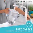 Aqua Optima Oria Water Filter Jug with 3 Filter Cartridge