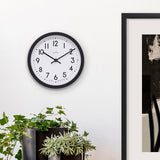 Acctim Elstow Retro Analogue Wall Clock - Black