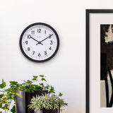 Acctim Elstow Retro Analogue Wall Clock - Black